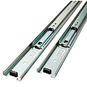Liberty Hardware 16 Inch Full Extension Ball Bearing Drawer Slide With 100 Pound Lbs. Weight Capacity - Pair Zinc Plated
