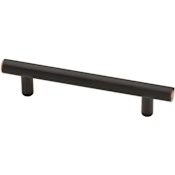 Liberty Hardware Builder's Program 3-3/4 Inch Center to Center Bar Cabinet Pull Bronze with Copper Highlights