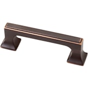 Liberty Hardware Southampton 3 Inch Center to Center Handle Cabinet Pull Bronze with Copper Highlights