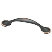 Liberty Hardware Liberty 3 Inch Center to Center Handle Cabinet Pull Bronze with Copper Highlights