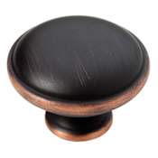 Liberty Hardware Sophia 1-5/16 Inch Mushroom Cabinet Knob Bronze with Copper Highlights