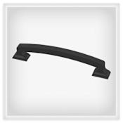 Liberty Hardware Classic Edge 5-1/16" Center to Center Cabinet Pull Matte Black