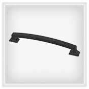 Liberty Hardware Classic Edge 6-5/16" Center to Center Cabinet Pull Matte Black