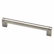 Liberty Hardware Stratford 7-9/16 Inch Center to Center Handle Cabinet Pull - 10 Pack Stainless Steel