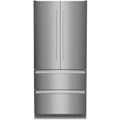 Liebherr 36 Inch Wide 19.5 Cu. Ft. Energy Star Certified French Door Refrigerator with DuoCooling and Telescopic Rails Stainless Steel