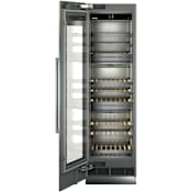 Liebherr Monolith 24 Inch Wide 100 Bottle Capacity Panel Ready Left Hinge Built-In Wine Cooler with SoftSystem and InfinitySwipe Panel Ready