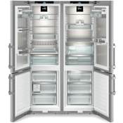 Liebherr 48 Inch Wide 23.5 Cu. Ft. Energy Star Certified Fingerprint Resistant Bottom Freezer Refrigerator with DuoCooling and BioFresh Stainless Steel