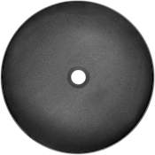 Linkasink 17" Circular Concrete Vessel Bathroom Sink Black