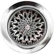 Linkasink Star 1-3/4" Basket Strainer Polished Hammered Finish