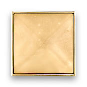 Linkasink Artisan Glass 1-5/8 Inch Center to Center Handle Cabinet Pull Polished Brass with Eglomise Prism Glass