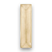 Linkasink Artisan Glass 6-1/2 Inch Center to Center Handle Cabinet Pull Polished Brass with Eglomise Prism Glass