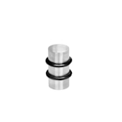 Linnea 304 Grade Stainless Steel 1 Inch Diameter Floor Mount Door Stop Polished Stainless Steel
