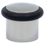 Linnea 304 Grade Stainless Steel 1 Inch Diameter Floor Mount Door Stop Polished Stainless Steel