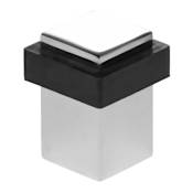 Linnea 304 Grade Stainless Steel 1-1/4 Inch Wide Floor Mount Door Stop Polished Stainless Steel