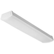 Lithonia Lighting Contractor Select FMLWL 2-Foot LED Non-Dimming 120V 4000K Wraparound Light Fixture White