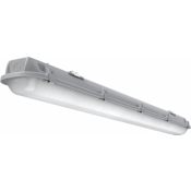 Lithonia Lighting Contractor Select CSVT 4 ft. Adjustable Lumen and Color Temperature LED Vapor Tight Light Gray