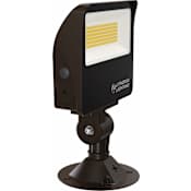 Lithonia Lighting Contractor Select ESXF1 6" Wide 120-277V LED Flood Light with Adjustable Lumen Output Dark Bronze