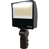 Lithonia Lighting Contractor Select ESXF4 11" Wide 120-277V LED Flood Light with Adjustable Lumen Output Dark Bronze