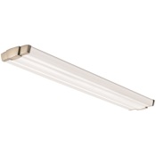 Lithonia Lighting Retro 49" Wide 36 Watt Integrated LED 120V 80 CRI 3000K Flush Mount Ceiling Light Brushed Nickel