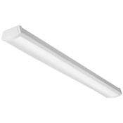 Lithonia Lighting Contractor Select FMLWL 4-Foot LED Non-Dimming 120V 4000K Wraparound Light Fixture White