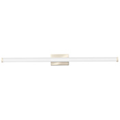 Lithonia Lighting Contractor Select FMVCSLS 45" Wide Switchable Color Temperature Integrated LED Bath Bar Brushed Nickel / 3000K - 4000K