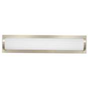 Lithonia Lighting Contemporary Square Single Light 23" Wide Integrated LED Bathroom Bar Light - 3000K Brushed Nickel