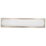Lithonia Lighting Contemporary Square Single Light 21" Wide Integrated LED Bathroom Bar Light - 3000K Brushed Nickel