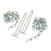 Lithonia Lighting HC36 36" Chains for Hanging Commercial Wrap Lights Silver