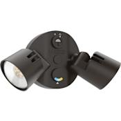 Lithonia Lighting Contractor Select HGX Double Light 8-11/16" Wide Adjustable LED Outdoor Flood Light Dark Bronze
