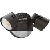 Lithonia Lighting Contractor Select HGX Double Light 8-5/16" Wide Adjustable LED Outdoor Flood Light Dark Bronze