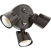 Lithonia Lighting Contractor Select HGX Triple Light 7-3/4" Wide Adjustable LED Outdoor Flood Light Dark Bronze