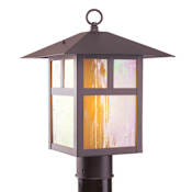 Livex Lighting Montclair Mission 1 Light Outdoor Post Light Bronze