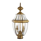 Livex Lighting Monterey 2 Light Outdoor Post Light Antique Brass
