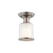 Livex Lighting Middlebush Single Light 6" Wide Flush Mount Ceiling Fixture Brushed Nickel