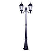 Livex Lighting Hamilton 2 Light 86" Tall Outdoor Multi Head Post Light Bronze