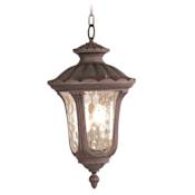Livex Lighting Oxford 3 Light Outdoor Pendant Imperial Bronze