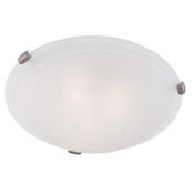 Livex Lighting Oasis 4 Light Flush Mount Ceiling Fixture Brushed Nickel