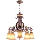 Livex Lighting Villa Verona 5 Light Single Tier Chandelier Verona Bronze