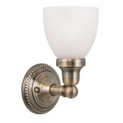 Livex Lighting Classic 1 Light Bathroom Sconce Antique Brass