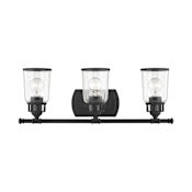 Livex Lighting Lawrenceville 3 Light 24" Wide Vanity Light Black
