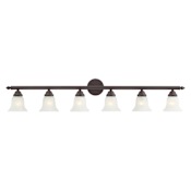 Livex Lighting Neptune 6 Light Vanity Light Bronze