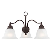 Livex Lighting Essex 3 Light 1 Tier Chandelier Bronze