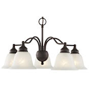 Livex Lighting Essex 5 Light 1 Tier Chandelier Bronze