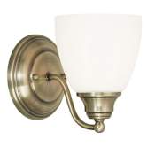 Livex Lighting Somerville 1 Light Wall Sconce Antique Brass