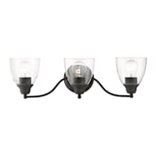 Livex Lighting Montgomery 3 Light 23" Wide Commercial Vanity Light Black