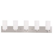 Livex Lighting West Lake 5 Light ADA Compliant Bathroom Vanity Light Brushed Nickel