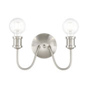 Livex Lighting Lansdale 2 Light 14" Wide Commercial Vanity Light Brushed Nickel