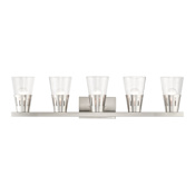 Livex Lighting Bennington 5 Light 36" Wide Vanity Light Brushed Nickel