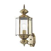 Livex Lighting Outdoor Basics Single Light 17" High Outdoor Wall Sconce Antique Brass