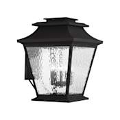 Livex Lighting Hathaway 5 Light Outdoor Lantern Wall Sconce Black